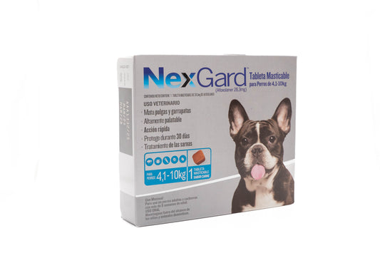 NexGard | 3 Tabletas masticables para Perros | 4,1 – 10 kg