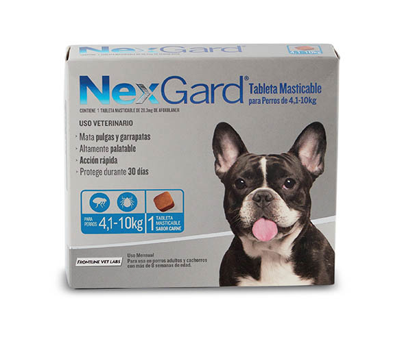 NexGard  | 1  Tableta masticable para Perros  | 4,1–10 kg