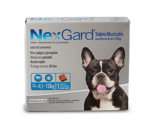 NexGard  | 3  Tabletas masticables para Perros  | 4,1 – 10 kg