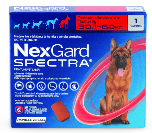 NexGard Spectra 30.1 – 60 kg | Tableta masticable