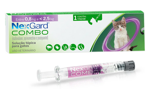 NexGard Combo Gatos 0,8 – 2,5 kg | Solución tópica