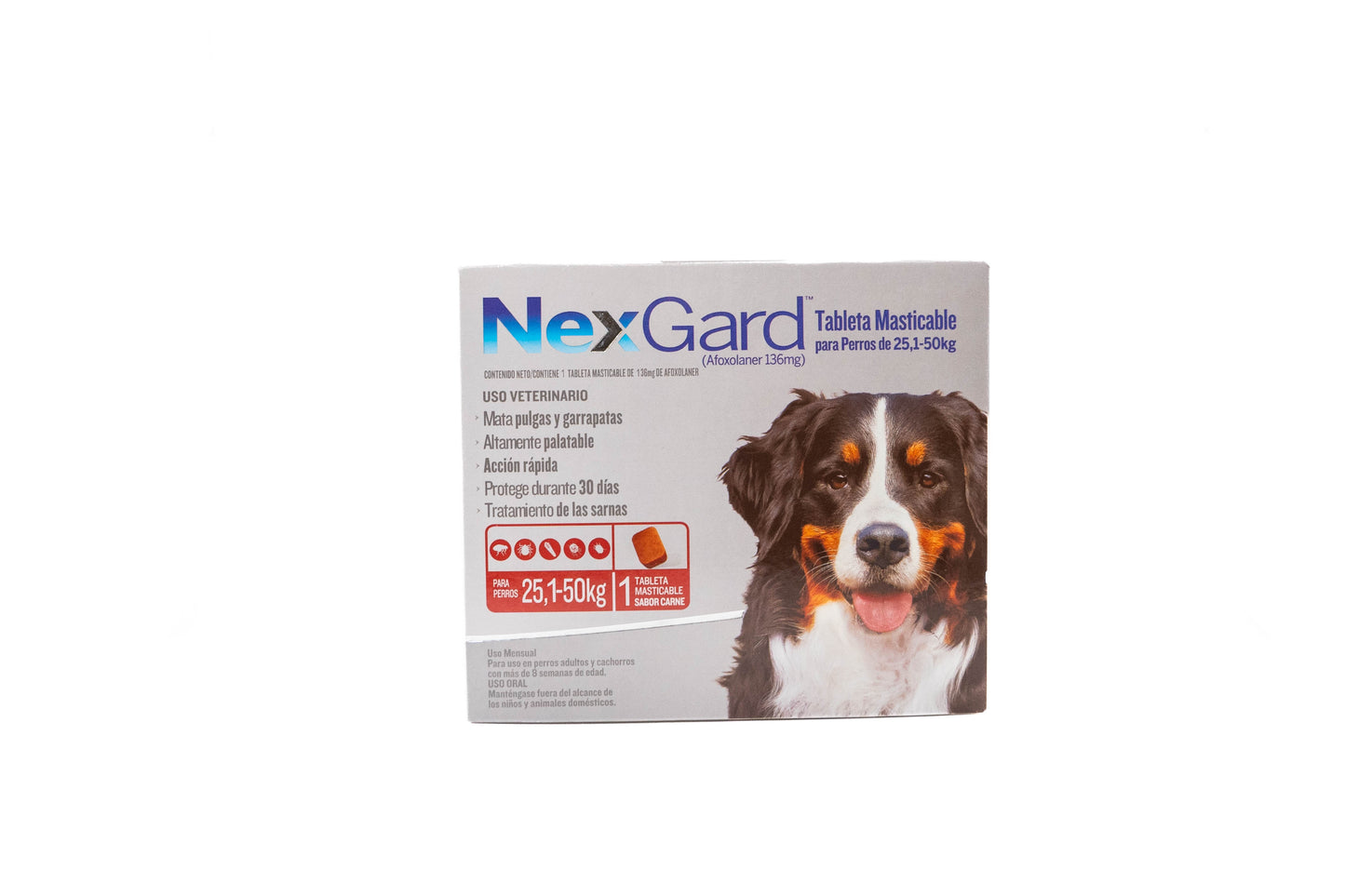 NexGard  | 3  Tabletas masticables para Perros  | 25,1  – 50 kg
