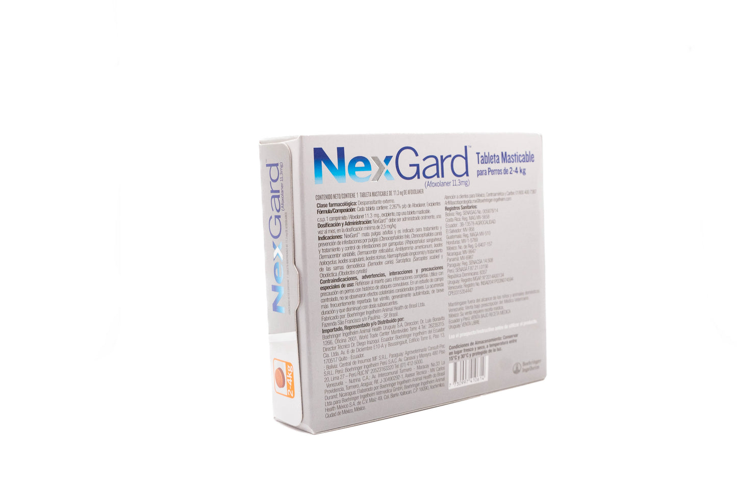 NexGard  | 3  Tabletas masticables para Perros  |  2 - 4 kg