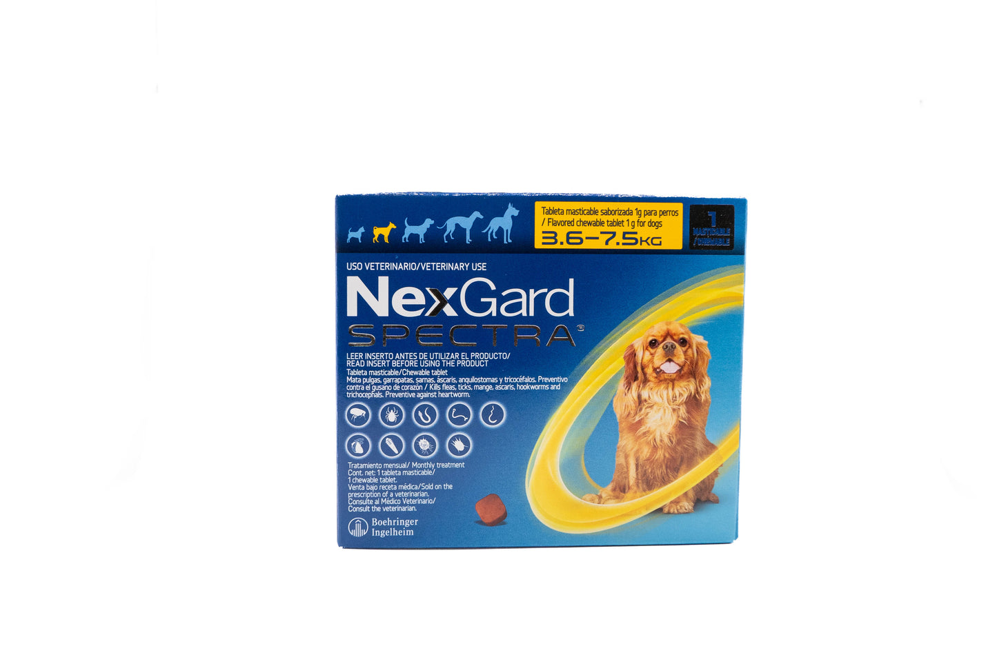 NexGard Spectra 3.6 – 7.5 kg | Tableta masticable