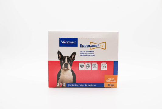 Endogard® 10 | 1 Tableta  |  Antiparasitario interno para perros pequeños