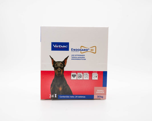 Endogard® 30 | 1 Tableta  |  Antiparasitario interno para perros grandes