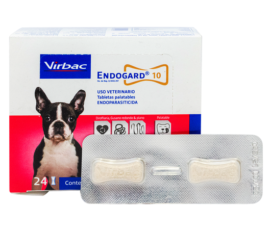 Endogard® 10 | 1 Tableta  |  Antiparasitario interno para perros pequeños